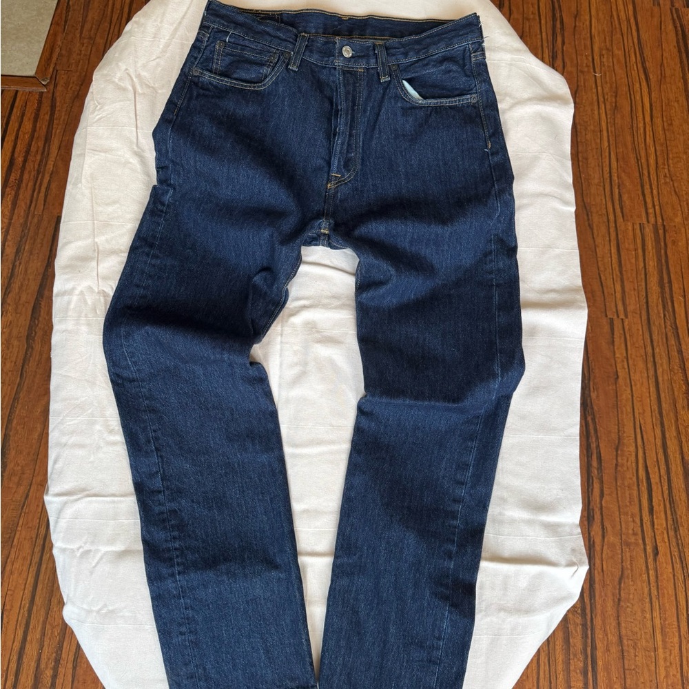 Levi's Deep Blue Straight Leg Jeans